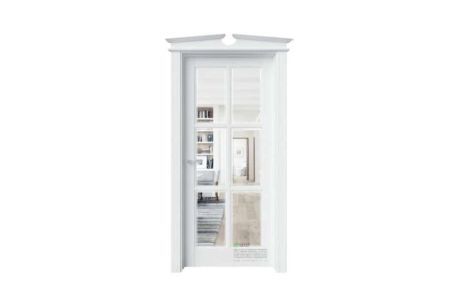 Межкомнатная дверь Sonata S12 Полярный стекло 2 7 ДВЕРЕЙ