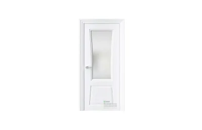 Межкомнатная дверь Novella N32 RAL9003 стекло 7 ДВЕРЕЙ