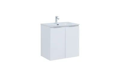 Тумба с раковиной Aquanet Алвита New 70 2 дверцы, белый матовый МОСПЛИТКА