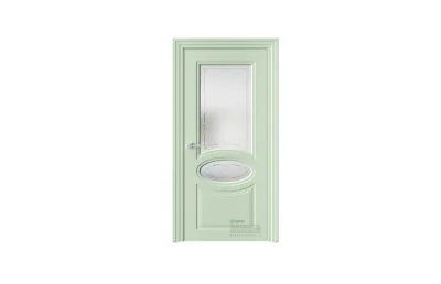 Межкомнатная дверь Novella N40 RAL6019 стекло 7 ДВЕРЕЙ