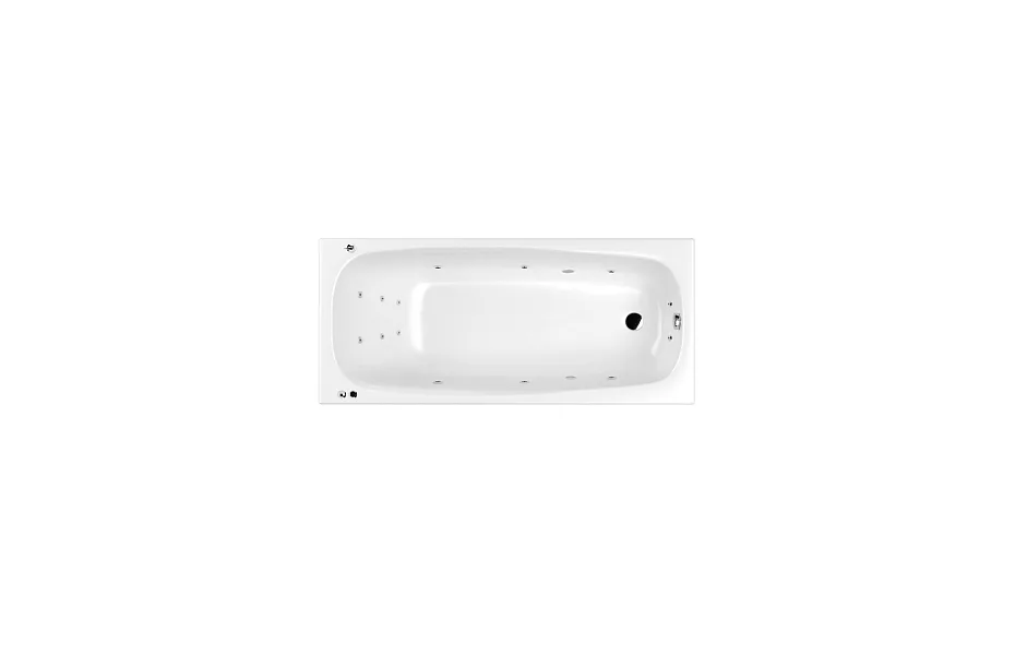Акриловая ванна 180х80 см Whitecross Layla Slim Smart 0122.180080.100.SMART.CR с гидромассажем МОСПЛИТКА