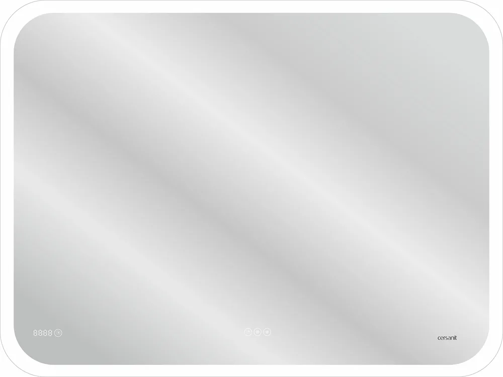 CERSANIT зеркало: LED 070 pro 80*60, с подсветкой, сенсор, антизапотевание, часы, ф-ция звонка, Bluetooth АТЕЛЬЕ ВАННОЙ КОМНАТЫ. САМАРА