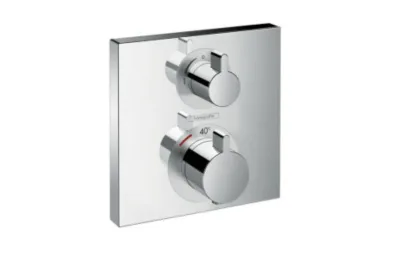 Термостат с запорным вентилем Hansgrohe Ecostat Square 15712000 АКВАМЕТРИЯ