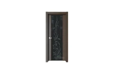 Межкомнатная дверь Elegance E2G Корица черное стекло 11 7 ДВЕРЕЙ