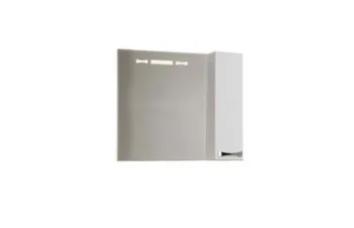 Зеркало Акватон Диор 80 (1A168002DR01R0) правостороннее, белое АКВАМЕТРИЯ