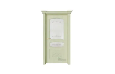 Межкомнатная дверь Provence Адель 4 Ажур Олива золотая со стеклом 7 ДВЕРЕЙ
