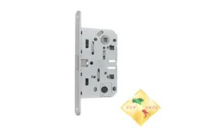 B04102.50.34 Mediana POLARIS (МЕДИАНА ПОЛАРИС) МАГНИТНЫЙ ЗАМОК С ОТВЕРСТИЕМ ПОД ФИКСАТОР (матовый хром) МИР ЗАМКОВ