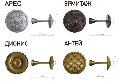 Штородержатель Арес СТУДИЯ ТЕКСТИЛЯ SHTORS - ШТОРС