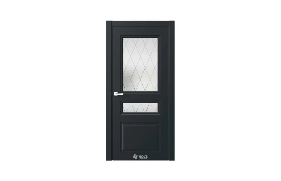 Neo Classic N13 Черный RAL9005 стекло 7 ДВЕРЕЙ