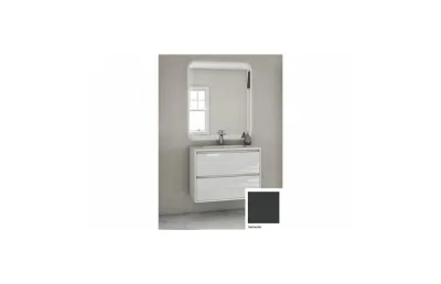 Тумба с раковиной Cezares Glass 75 41799 antracite МОСПЛИТКА