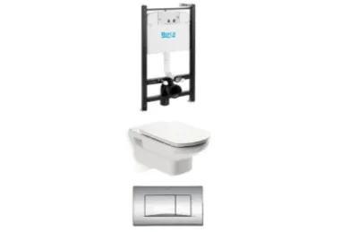 Комплект инсталляции с унитазом Roca Pack Dama Senso 893104090 АКВАМЕТРИЯ