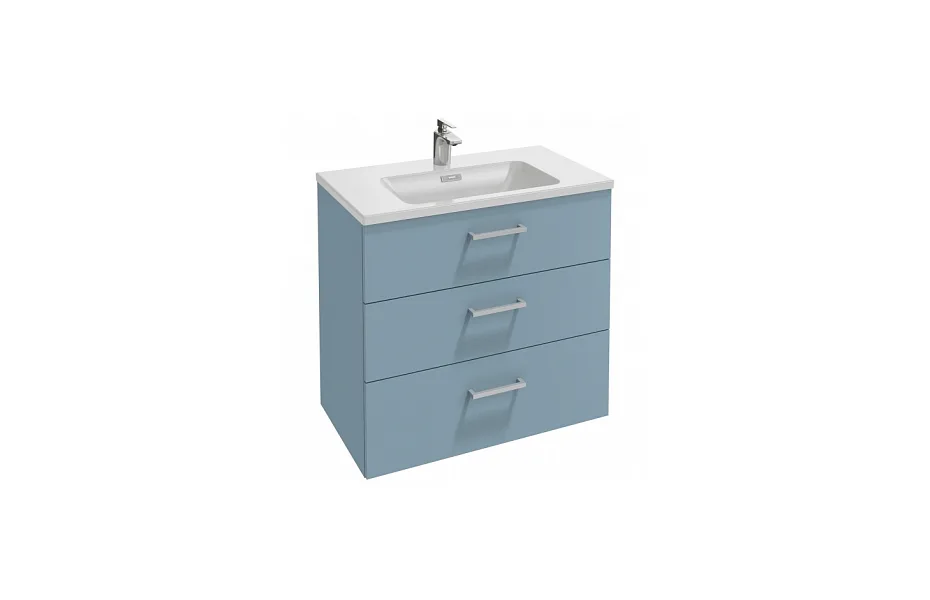 Тумба с раковиной Jacob Delafon Vox 80 см EB2098-R4-M43 аквамарин матовый МОСПЛИТКА