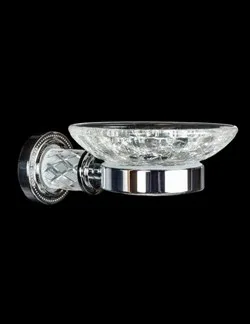 BOHEME Murano Crystal Мыльница, хром АТЕЛЬЕ ВАННОЙ КОМНАТЫ. САМАРА