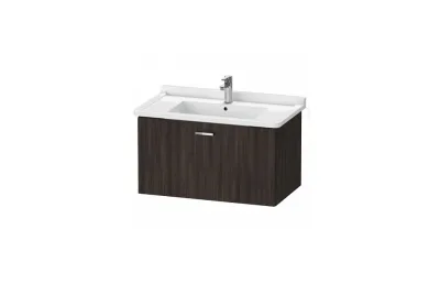 Тумба с раковиной Duravit Xbase 80 см XB603605353 каштан темный МОСПЛИТКА