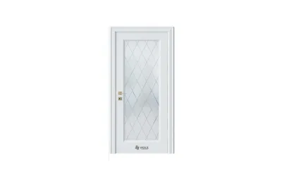 Deloress DL2 RAL9003 стекло 2 7 ДВЕРЕЙ