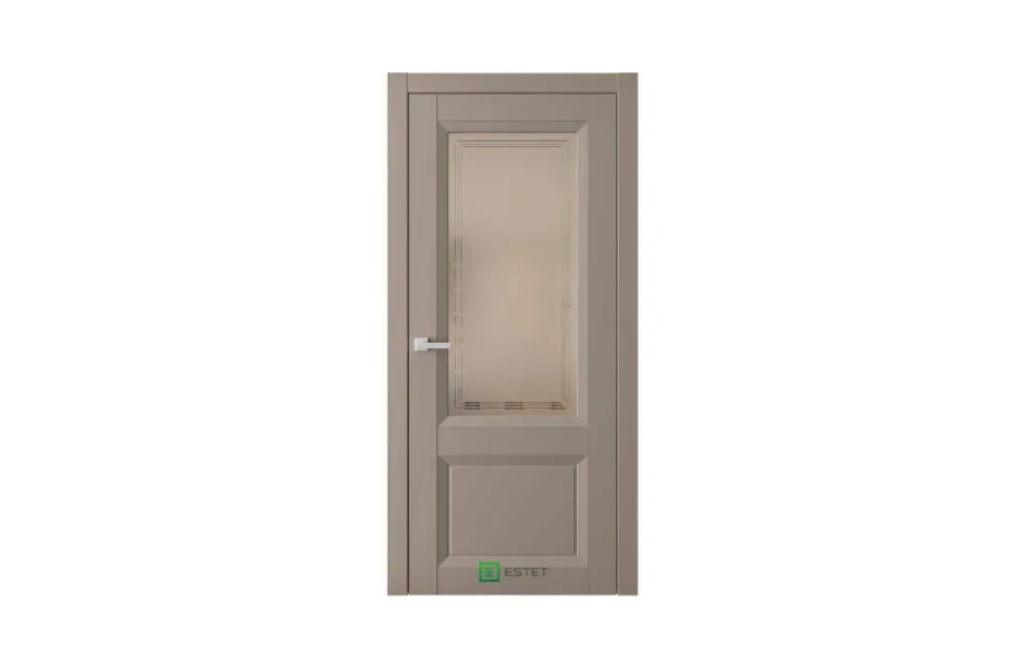 Межкомнатная дверь Mantone 4 RAL7006 стекло бронза 7 ДВЕРЕЙ