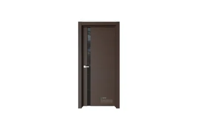 Межкомнатная дверь Elegance E8 Темный шоколад черное стекло 7 ДВЕРЕЙ
