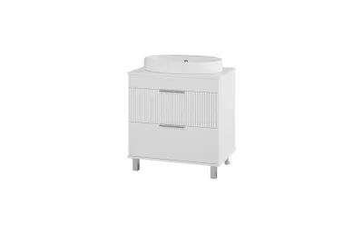 Тумба с раковиной Brevita Enfida 70 см ENF-06070-0142Я белый МОСПЛИТКА