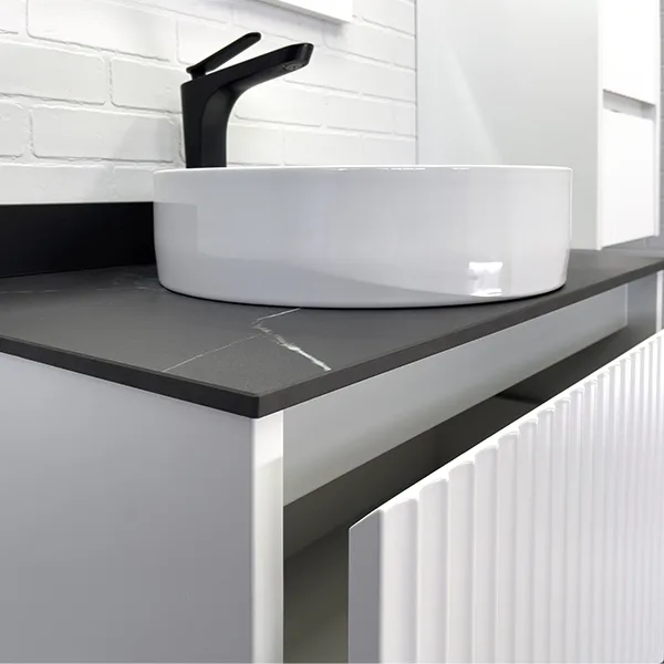 Тумба с раковиной Comforty Марсель 75 00-00012270 подвесная Белая САНТЕХСИЛА