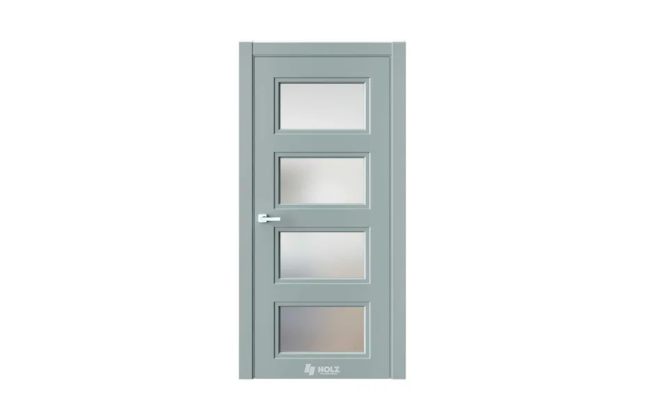 Neo Classic N8 Лунный RAL7042 стекло 7 ДВЕРЕЙ