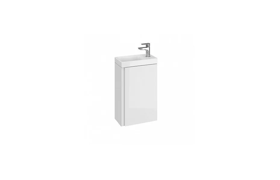 Тумба с раковиной Cersanit Moduo 40 см SB-SZ-MOD-MO40/Wh белый МОСПЛИТКА