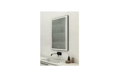 CONTINENT Зеркало "Frame Black LED" c подсветкой АТЕЛЬЕ ВАННОЙ КОМНАТЫ. САМАРА