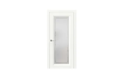 Межкомнатная дверь Mantone 2 9010 со стеклом 7 ДВЕРЕЙ