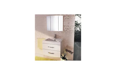 Тумба с раковиной Comforty Лаура-75-2 белый глянец 00004136348 МОСПЛИТКА