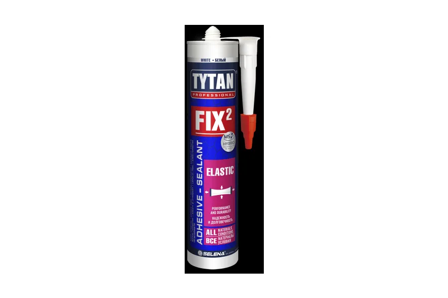 TYTAN Professional Клей-герметик Fix² Elastic, 290 мл ПЛИНТУС ХОЛЛ