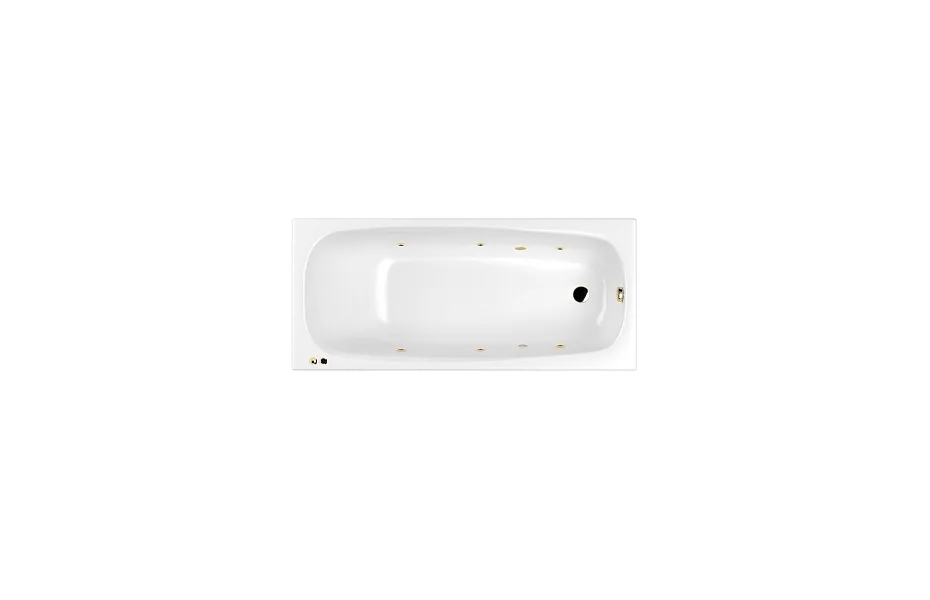 Акриловая ванна 170х75 см Whitecross Layla Slim Soft 0122.170075.100.SOFT.GL с гидромассажем МОСПЛИТКА