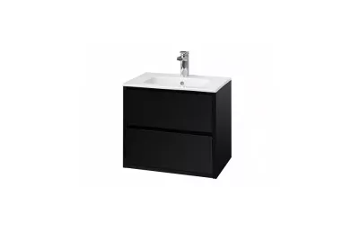 Тумба с раковиной 60 см Aquaton Римини 1A226601RN950 чёрный МОСПЛИТКА