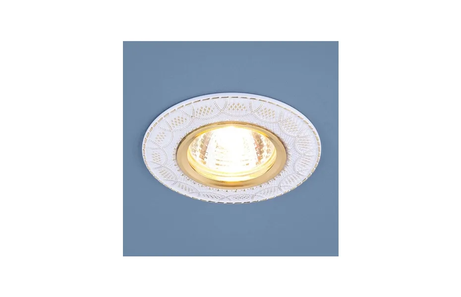 ВСТРАИВАЕМЫЙ СВЕТИЛЬНИК ELEKTROSTANDARD 7010 MR16 WH/GD БЕЛЫЙ/ЗОЛОТО 4690389099250 MNOGOROZETOK - МНОГОРОЗЕТОК