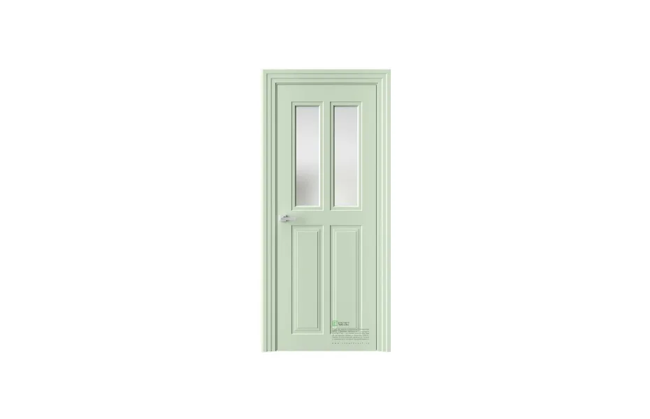 Межкомнатная дверь Novella N23 RAL6019 стекло 7 ДВЕРЕЙ