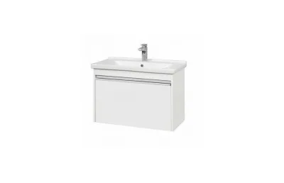 Тумба с раковиной Aquaton Капри 1A230201KP010 80 см, цвет белый глянцевый МОСПЛИТКА