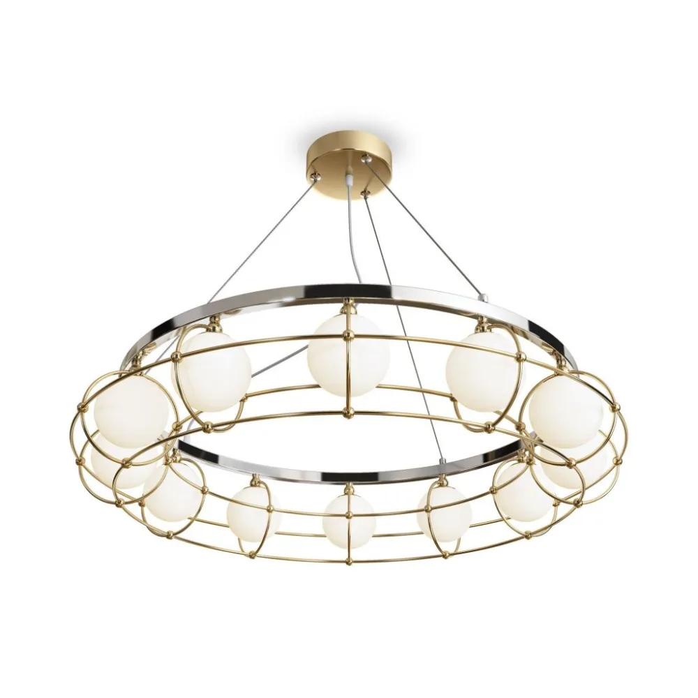 Подвесная люстра Maytoni Carcass MOD312PL-12GCH MAYTONI