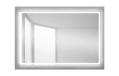 BELBAGNO Зеркало со встроенным светильником и кнопочным выключателем SPC-MAR-1200-800-LED-BTN, 12W, 220-240 АТЕЛЬЕ ВАННОЙ КОМНАТЫ. САМАРА