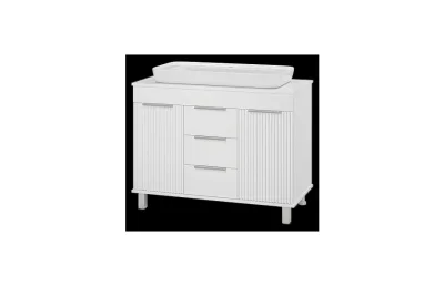 Тумба с раковиной Brevita Enfida 100 см ENF-06100-0143Я белый МОСПЛИТКА