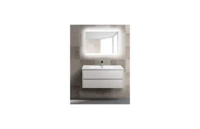 Тумба с раковиной BelBagno Kraft 100 KRAFT-1000-2C-SO-BO белый матовый МОСПЛИТКА