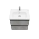 Тумба подвесная ELECTRA 60 под умыв-к Creavit Ideal 60, хромикс серебро, LE-WCAB-60-123 56,50x56,90, светло-серый LAPARET